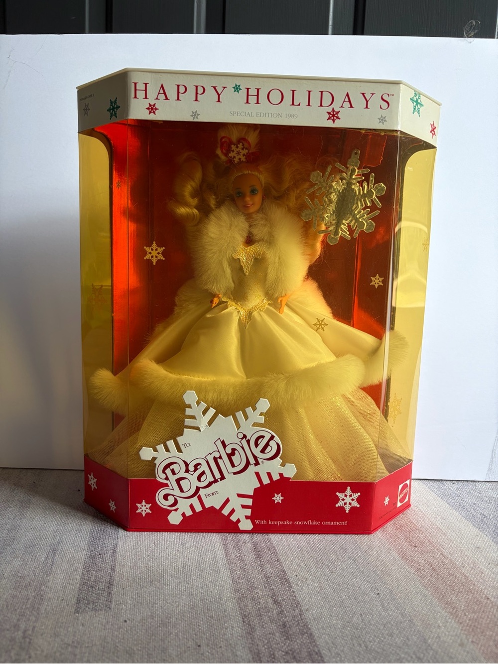 Vintage 1989 Holiday Barbie, unopened in box.